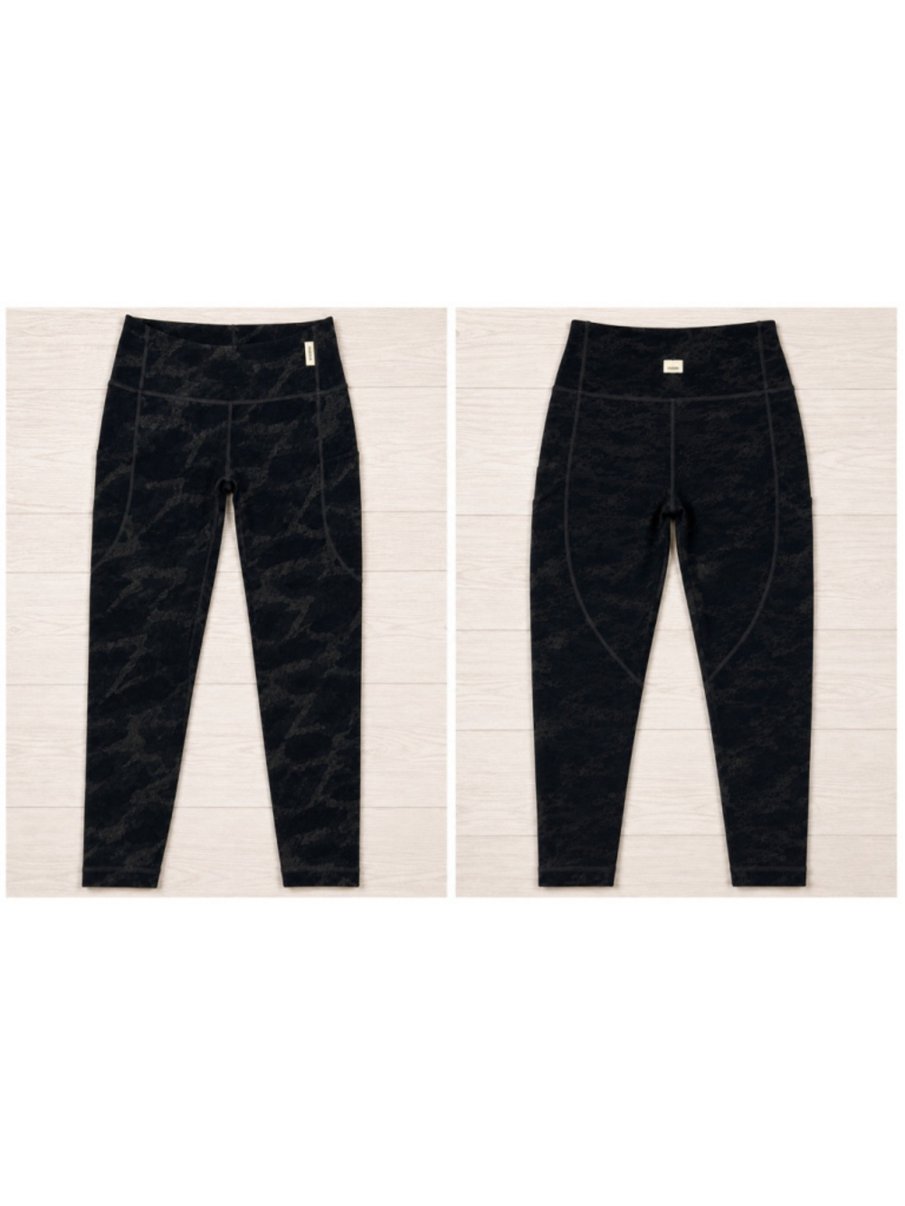 Vuori The Rise The Shine Leggings XS Black Camo High Rise Pockets - Picture 7 of 8